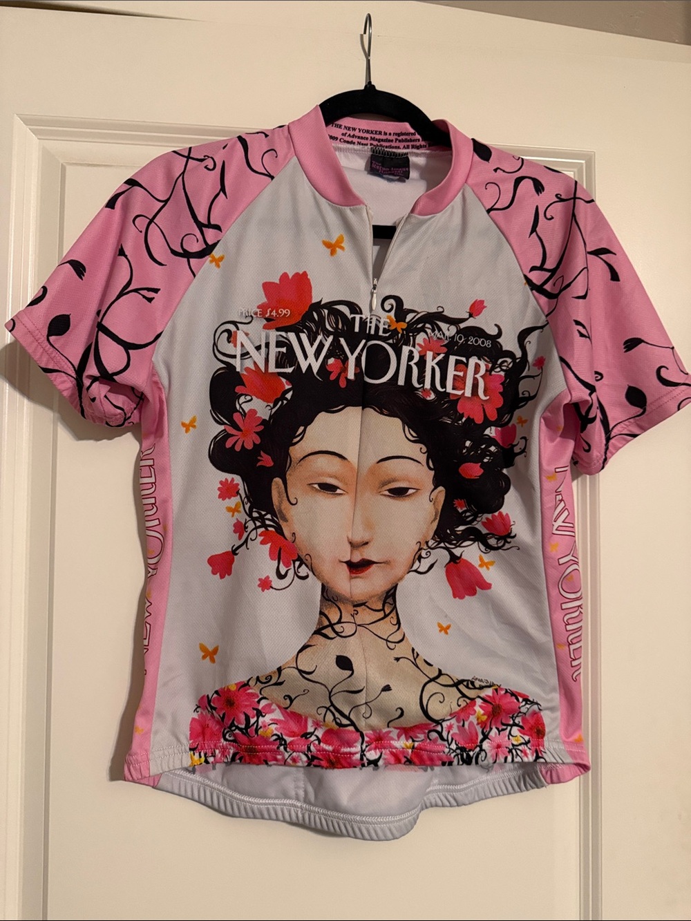 Women's Retro New Yorker Bike Jersey- M